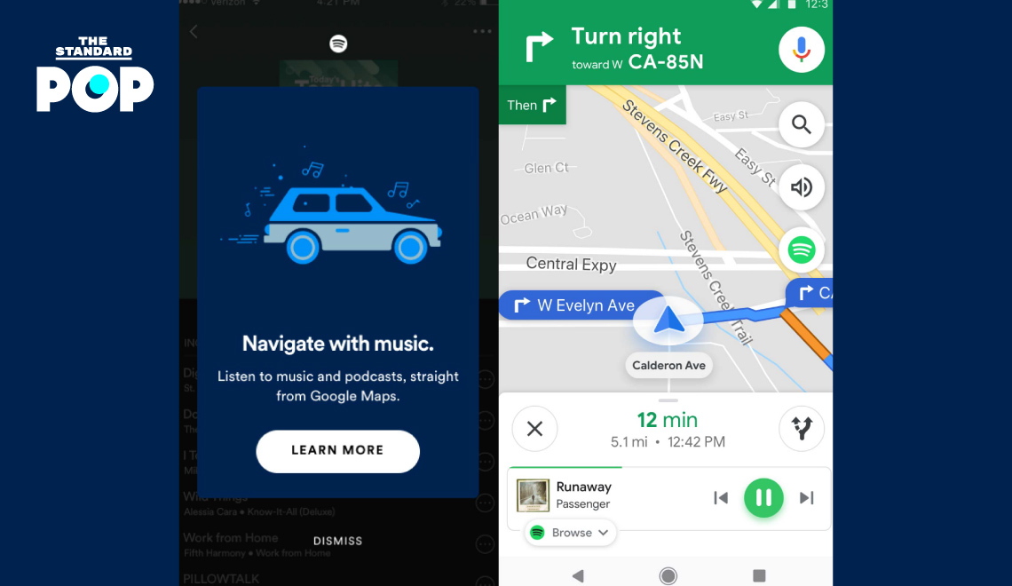 ถูกใจคนชอบฟังเพลงตอนขับรถ! เปิด Spotify ฟังผ่านแอปฯ Google Maps ได้แล้ว