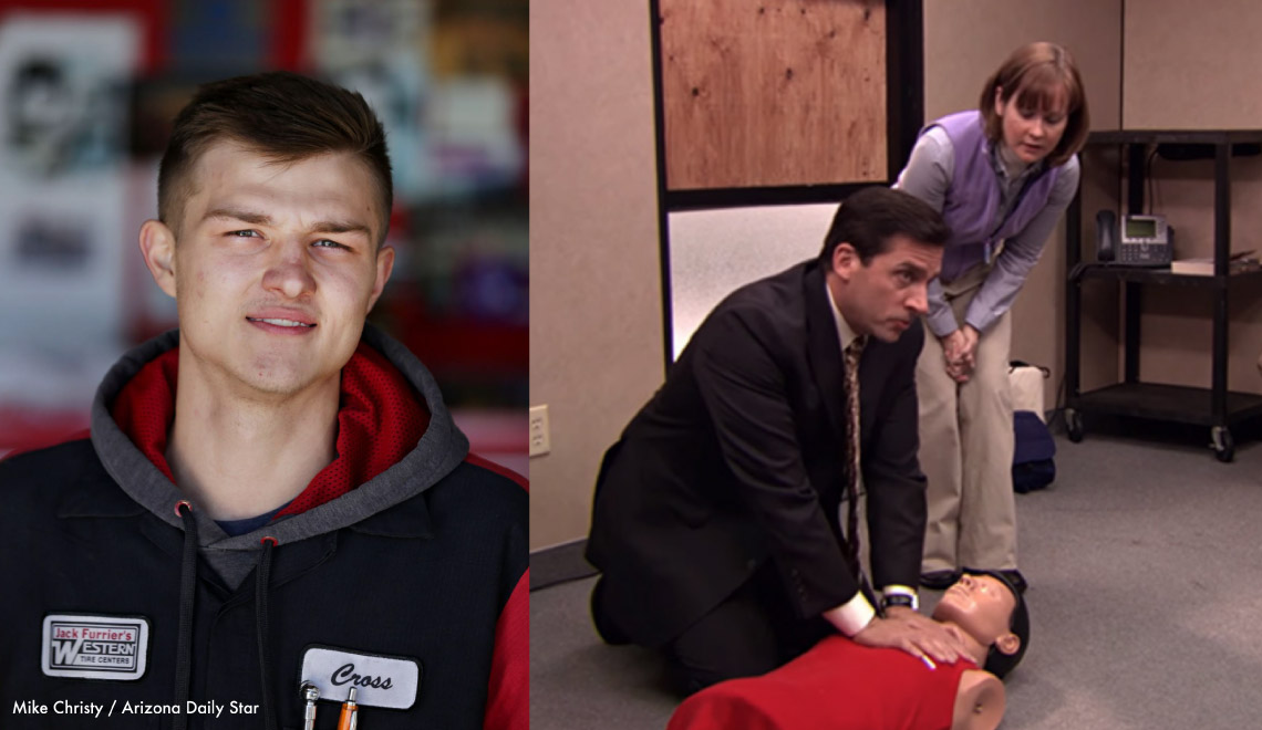 Arizona Man Who Learned CPR From 'The Office' Saves Woman's Life