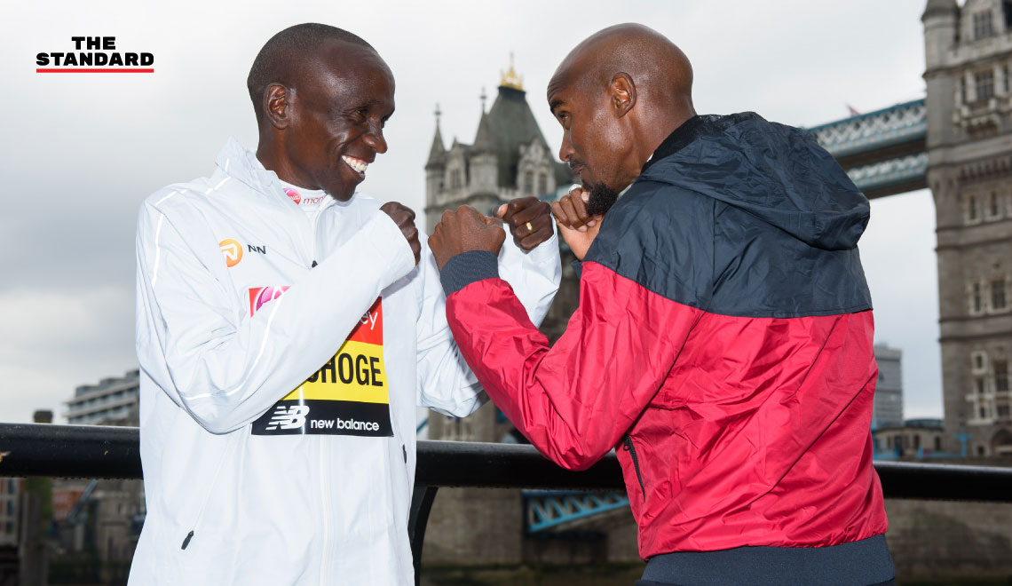 London Marathon 2019 ELIUD KIPCHOGE MO FARAH