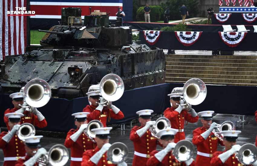 Trump salutes 'American spirit' at July 4th