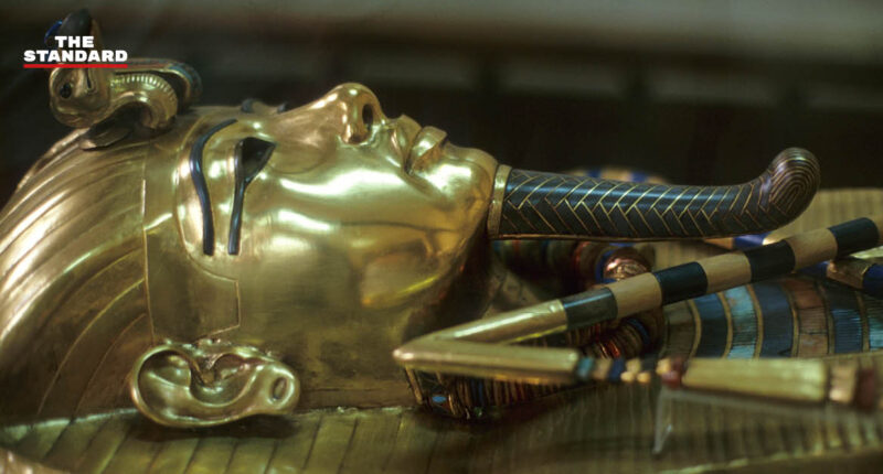 ancient King Tut's coffin