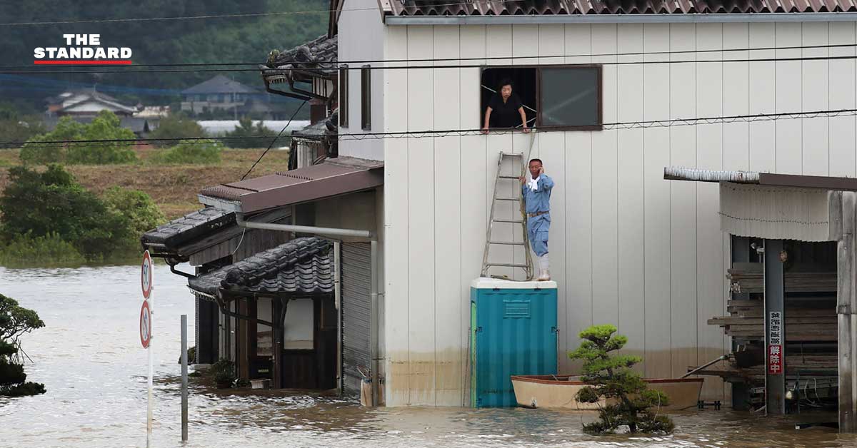 พายุฝนถล่มคิวชู