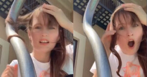 สาวอเมริกันโชว์คลิปม้วนผมด้วยเสาที่ระอุจากไอแดด