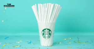 Starbucks หลอดกระดาษ