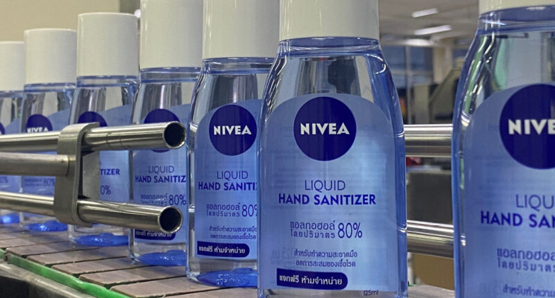 นีเวีย ผลิต แอลกอฮอล์ทำความสะอาดมือ