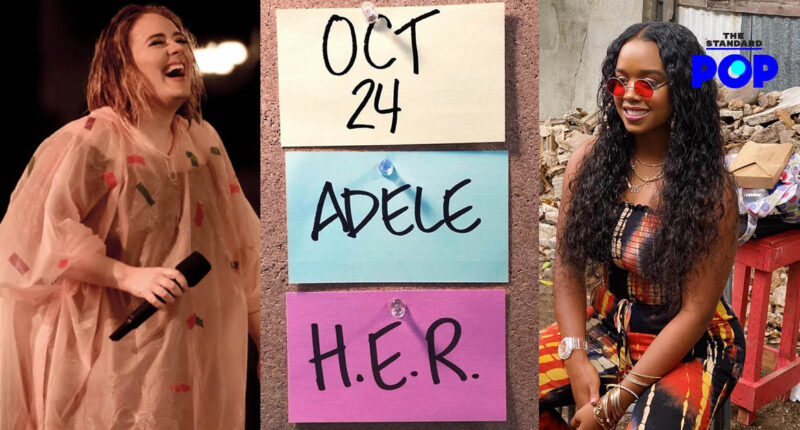 Adele surpise Instagram Saturday Night Live 24 oct H.E.R.