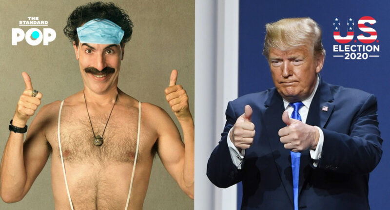 Sacha Baron Cohen ทวีตตอบโต้คำวิจารณ์ของ Donald Trump ที่บอกว่าเขาเป็นตัวประหลาดในเรื่อง Borat 2