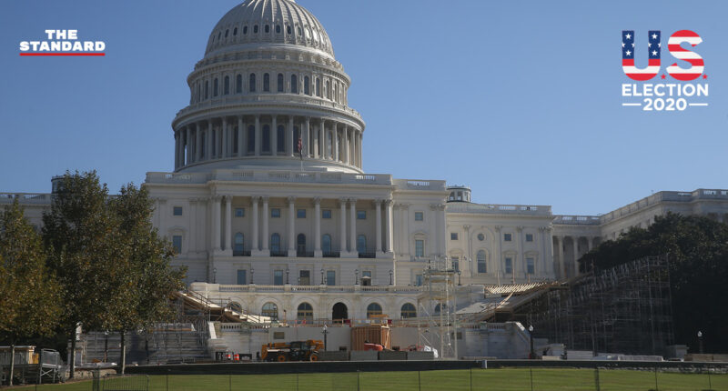อาคารรัฐสภาสหรัฐฯ เตรียมการสำหรับพิธีสาบานตนรับตำแหน่งประธานาธิบดี