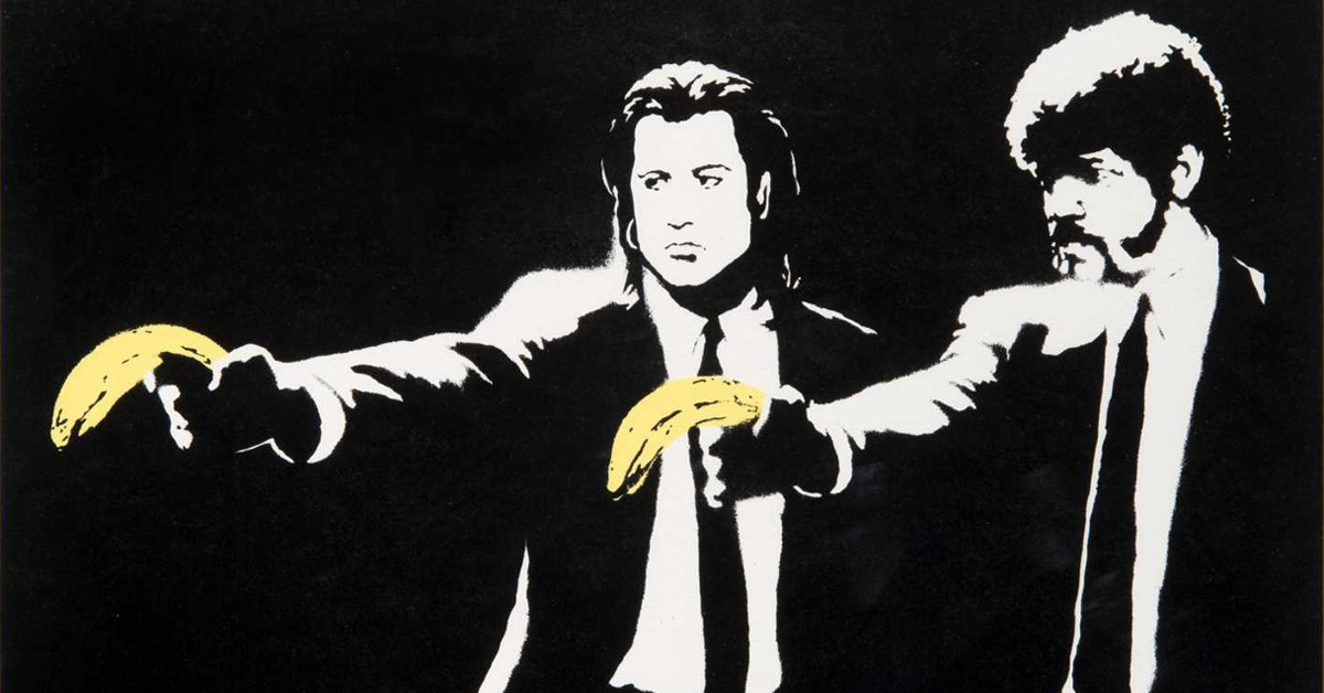 ภาพพิมพ์ Pulp Fiction ของ Banksy ถูกประมูลไปในราคา 5 ล้านบาท