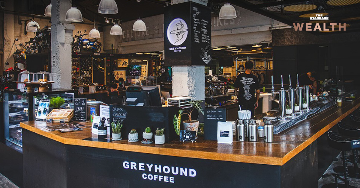 ‘Greyhound’ ปั้นแบรนด์ Greyhound Coffee หวังแทรกกลางระหว่าง Cafe Amazon และ Starbucks