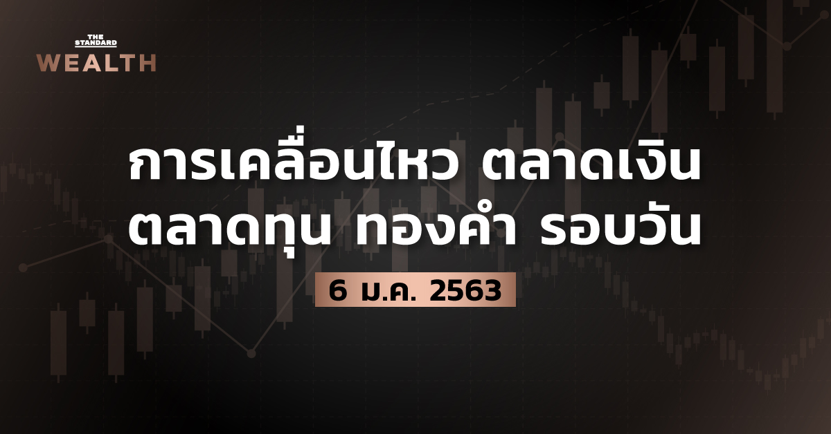 การเคลื่อนไหวตลาดเงิน ตลาดทุน ทองคำ รอบวัน (6 มกราคม 2564)