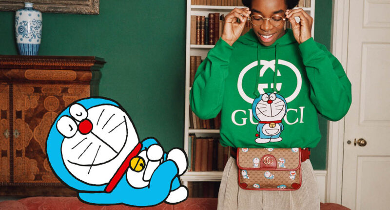 Gucci เปิดตัวภาพแคมเปญสำหรับคอลเล็กชันพิเศษที่ทำร่วมกับ Doraemon