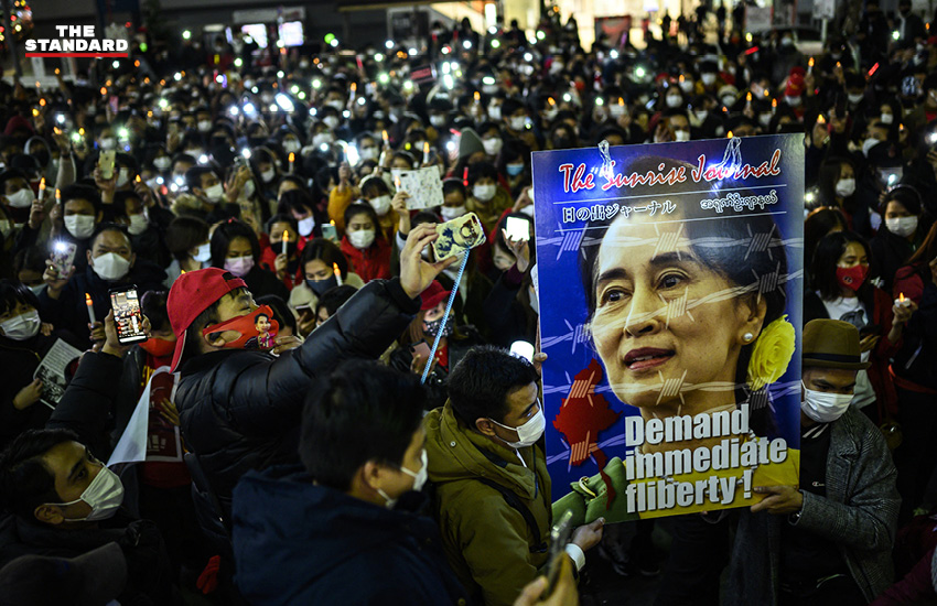 แรงสนับสนุนต้านรัฐประหารในเมียนมา