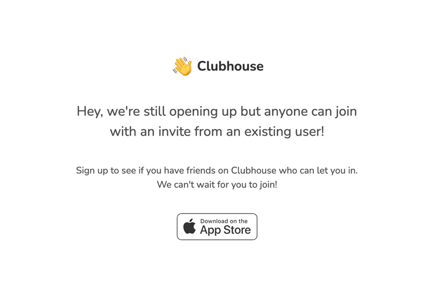 Clubhouse appstore