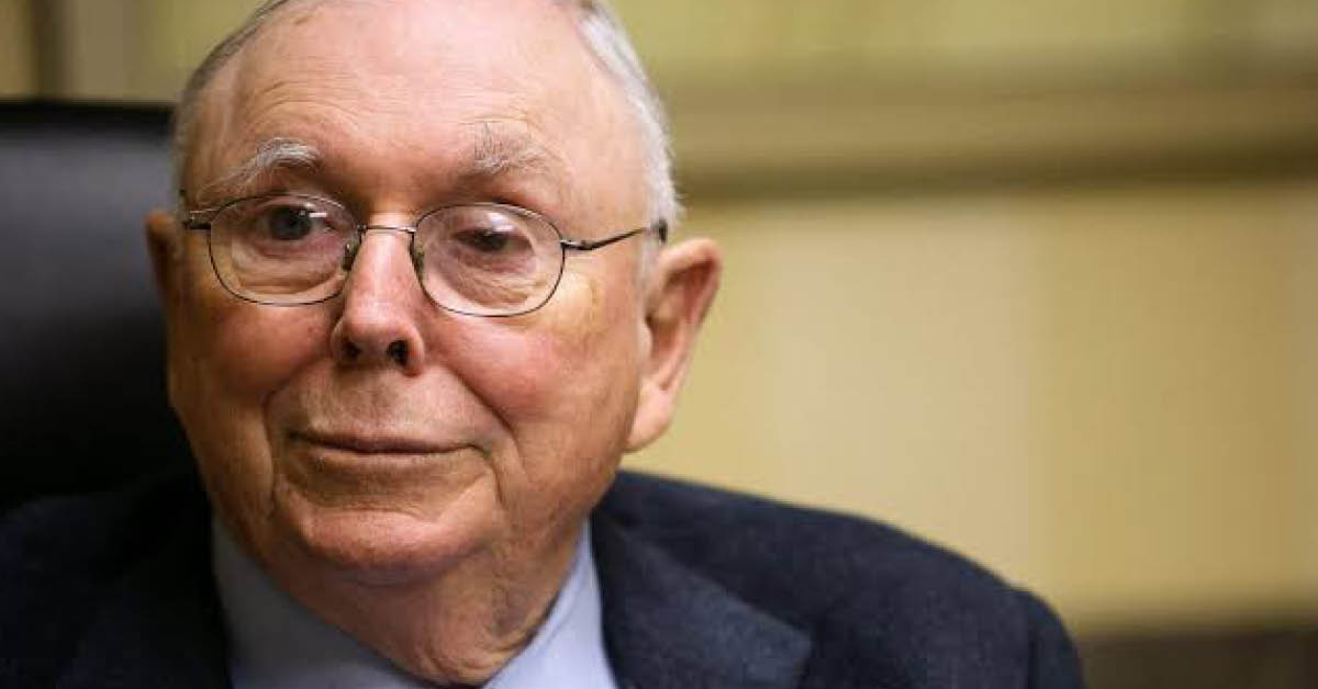 Charlie Munger รองประธาน Berkshire Hathaway หนึ่งในสถาบันการเงินชั้นนำระดับโลก