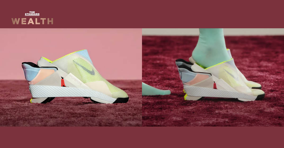 GO FlyEase รองเท้าผ้าใบไร้เชือกคู่แรกของ Nike ที่ใส่และถอดได้ง่ายโดยไม่ต้องใช้มือ