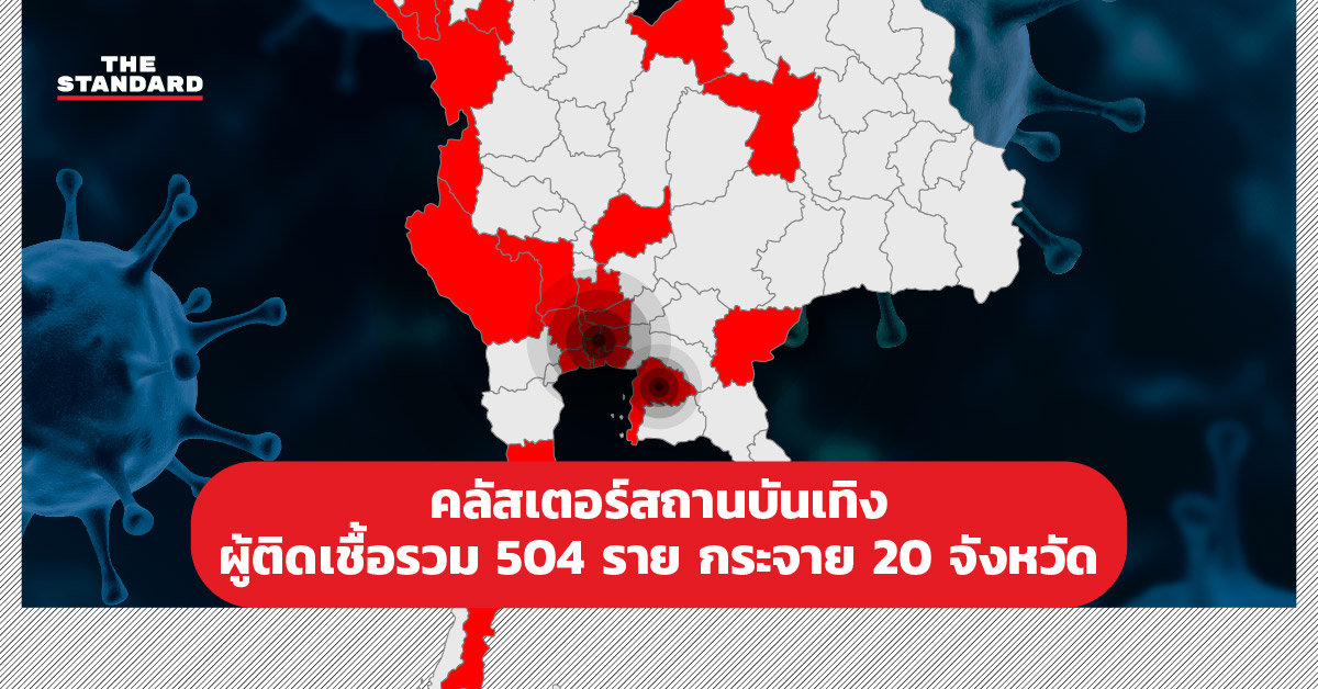 คลัสเตอร์สถานบันเทิง ผู้ติดเชื้อรวม 504 ราย กระจาย 20 จังหวัด