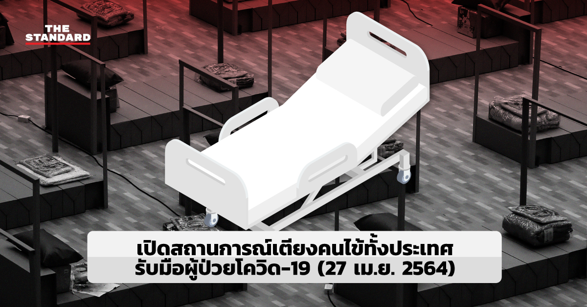 เปิดสถานการณ์เตียงคนไข้ทั้งประเทศ รับมือผู้ป่วยโควิด-19 (27 เมษายน 2564)