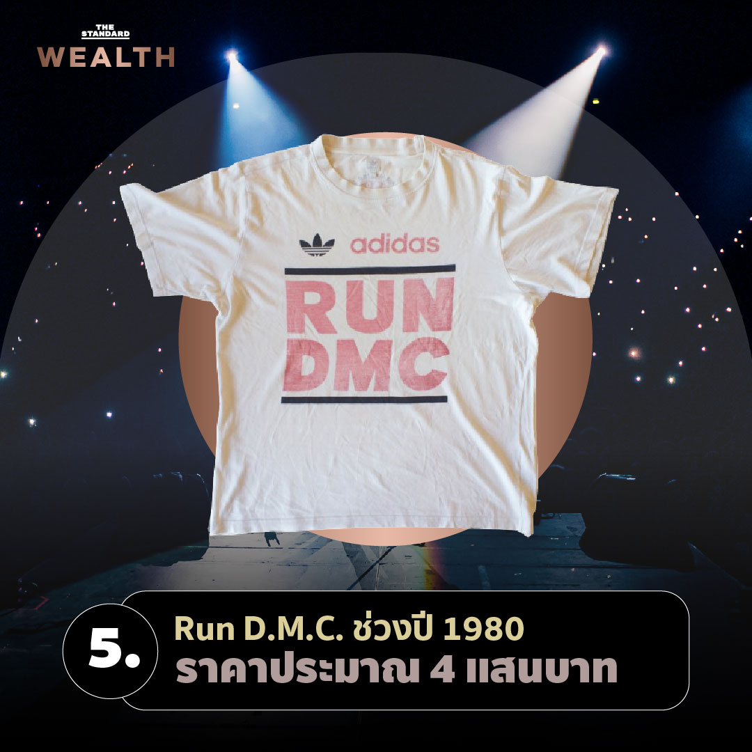 เสื้อ Run D.M.C. ช่วงปี 1980 ราคา