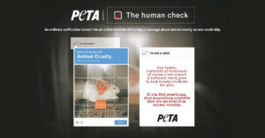 The Human Check CAPTCHA PETA