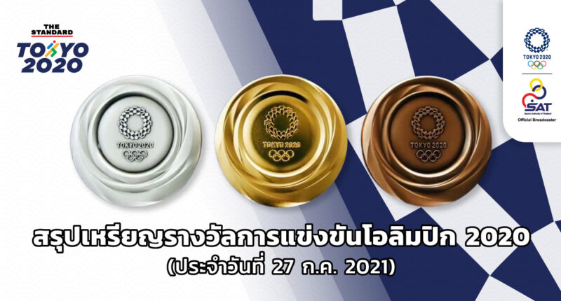 สรุปเหรียญรางวัลการแข่งขันโอลิมปิก 2020