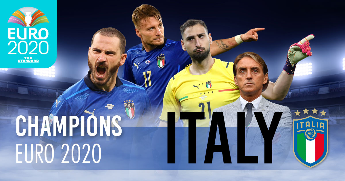 ขอแสดงความยินดีกับทีมชาติอิตาลี ที่คว้าแชมป์ฟุตบอลยูโร 2020
