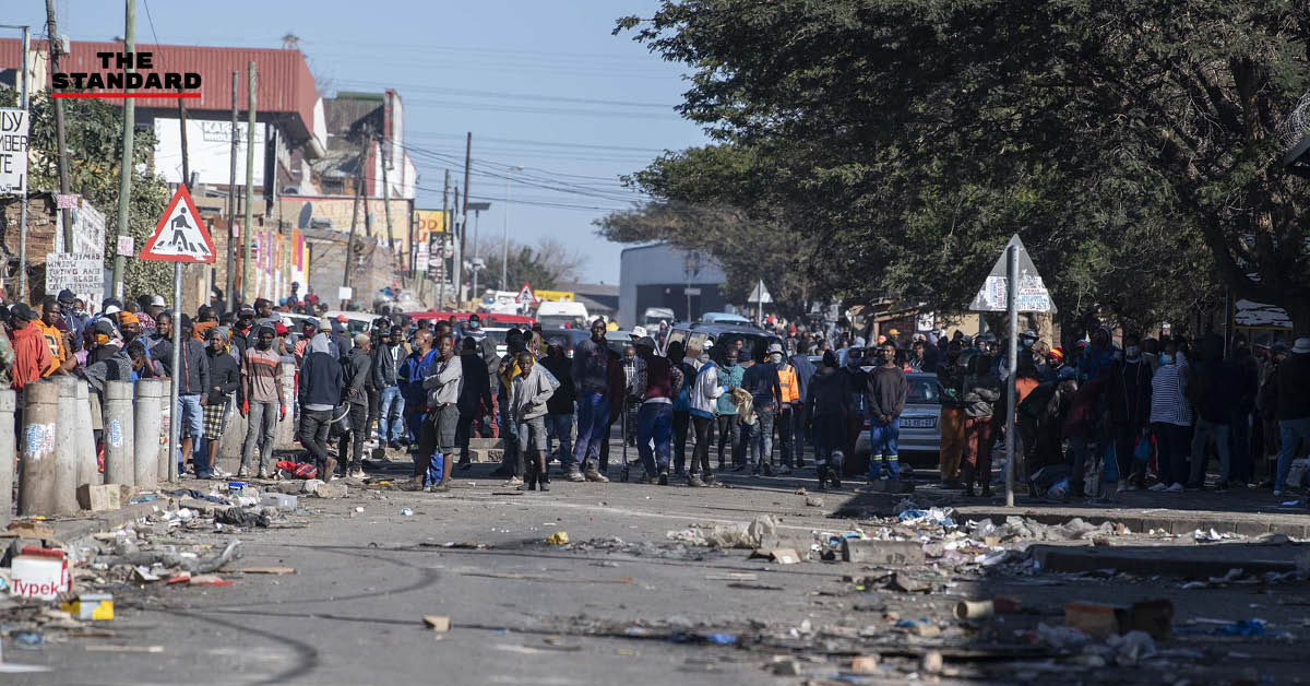 South Africa riot