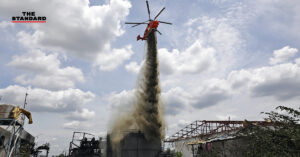 โรงงานกิ่งแก้วไฟไหม้