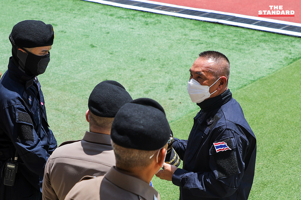 Tear gas demonstration