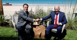 Joe Biden Emmanuel Macron