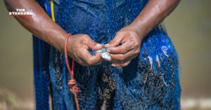 villagers fishing