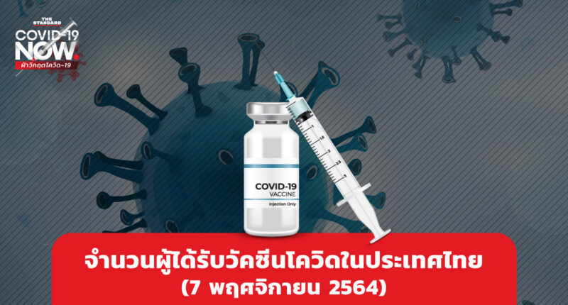 จำนวนผู้ได้รับวัคซีนโควิดในประเทศไทย (7 พฤศจิกายน 2564)