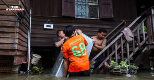 น้ำท่วมชุมชนโดยรอบเชิงสะพานซังฮี้
