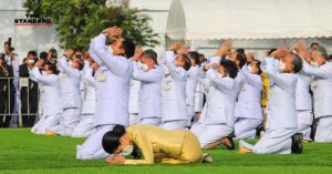 พิธีสงฆ์-วางพานพุ่ม