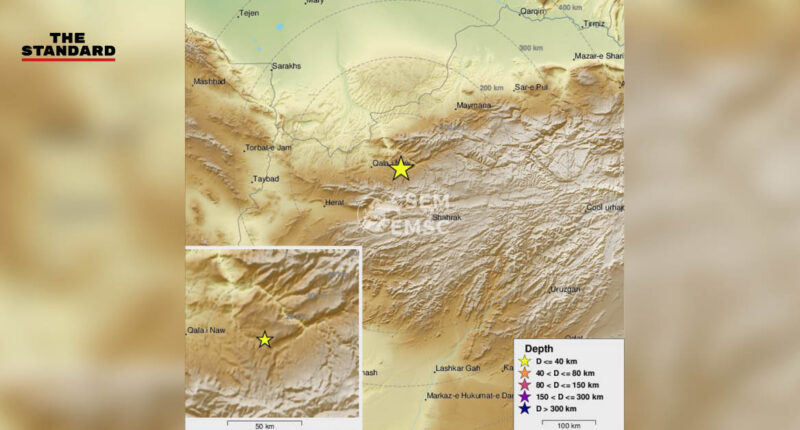 เหตุแผ่นดินไหว 2 ครั้งซ้อนทางตะวันตกของอัฟกานิสถาน