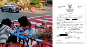 สภ.อุบลฯ ปรับร้านค้าตั้งโต๊ะบนทางข้ามทางม้าลาย 500 บาท หลังมีภาพตั้งร้านชิลว่อนโซเชียล