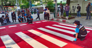 พิสูจน์หลักฐาน ตรวจสอบทางม้าลายจุด ‘หมอกระต่าย’ เพิ่มเติม วัดระยะทางคำนวณความเร็ว เป็นพยานหลักฐานคดี