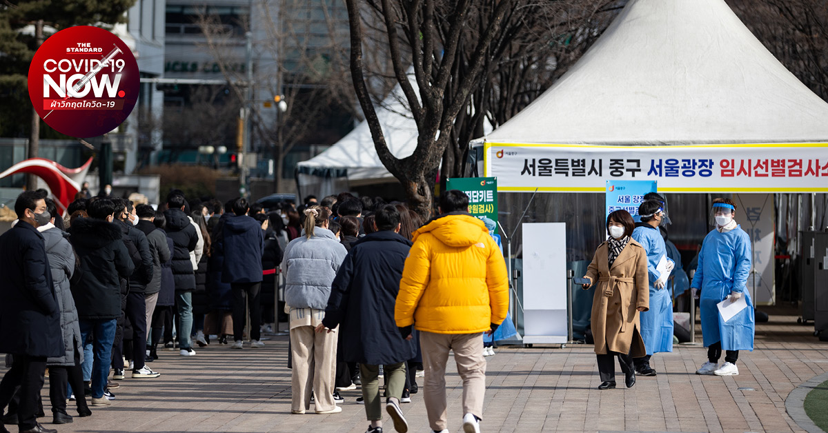 เกาหลีใต้ติดโควิดรายวันทะลุ 100,000 เป็นครั้งแรก ขณะที่ทางการเริ่มผ่อนคลายมาตรการคุมการระบาด ก่อนเลือกตั้งประธานาธิบดีเดือนหน้า