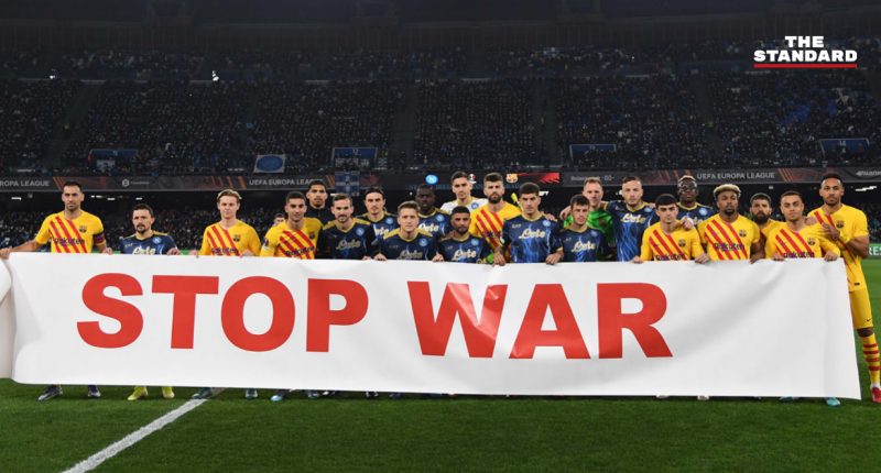 ยุติสงคราม! โลกฟุตบอลขอยืนข้างชาวยูเครน หลังรัสเซียประกาศสงคราม