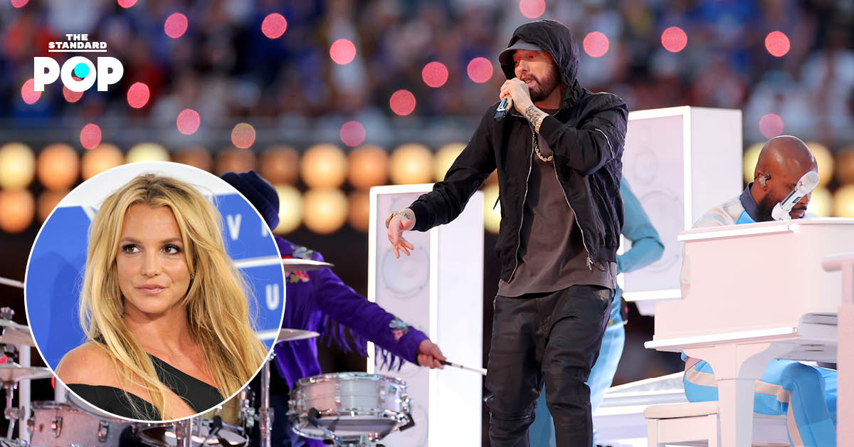Britney Spears ชื่นชมการแสดงของ Eminem บนเวที Super Bowl Halftime Show