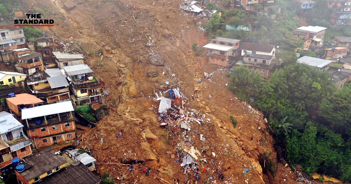 เหตุดินถล่ม-น้ำท่วมฉับพลันในเมืองแถบเทือกเขาของบราซิล เสียชีวิตพุ่งเกือบ 100 ราย
