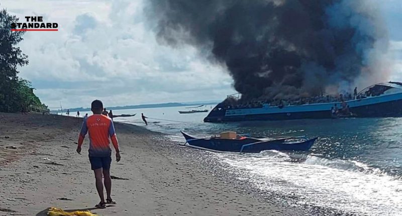 เกิดเหตุไฟลุกไหม้เรือเฟอร์รีในฟิลิปปินส์