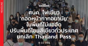 ถอดหน้ากากอนามัย