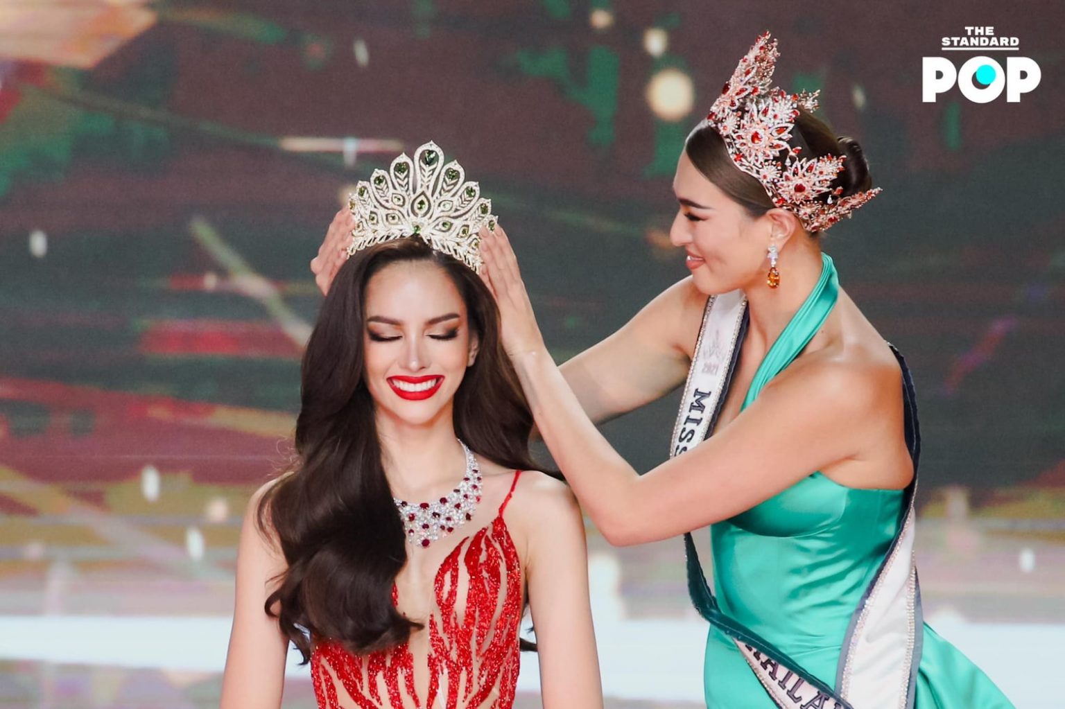 แสดงความยินดี แอน แอนนา เสืองามเอี่ยม ครองมงกุฎ Miss Universe Thailand 2022 The Standard