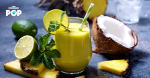 Green Pineapple Coconut Smoothie