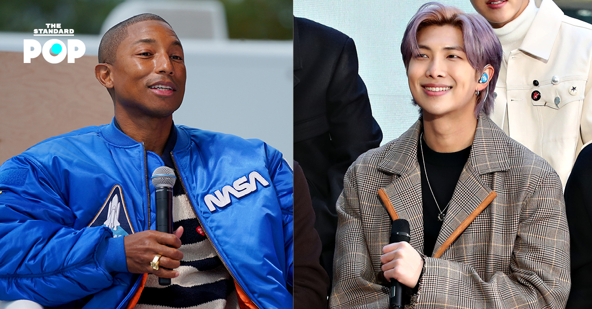 BTS's RM and Pharrell Williams Tease Upcoming Collaboration, Talk