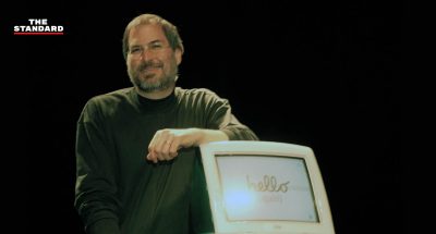 Steve Jobs with 1st iMac