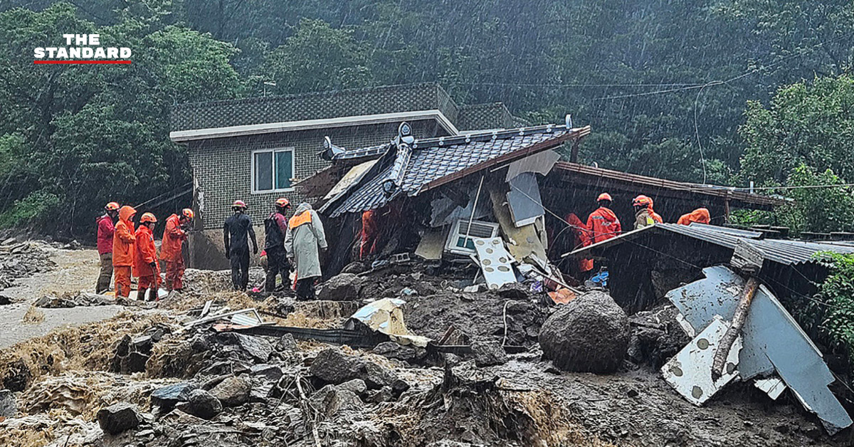 ฝนกระหน่ำเกาหลีใต้ ทำน้ำท่วม-ดินถล่ม เสียชีวิตพุ่ง 32 ราย พบ 6 ศพในรถ ...