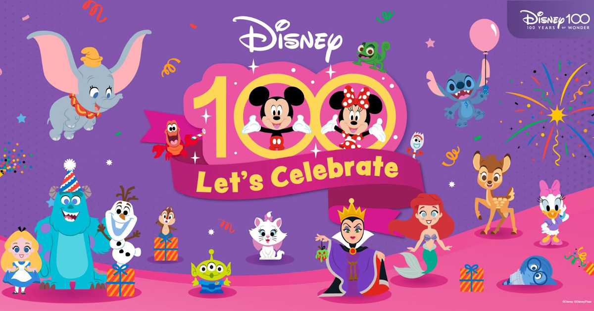 Cute Press Disney Let’s Celebrate 100 Years of Wonder