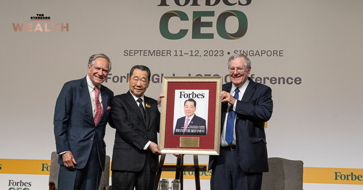 Forbes มอบรางวัล MALCOLM S. FORBES LIFETIME ACHIEVEM ให้แก่ ธนินท์ เจียรวนนท์